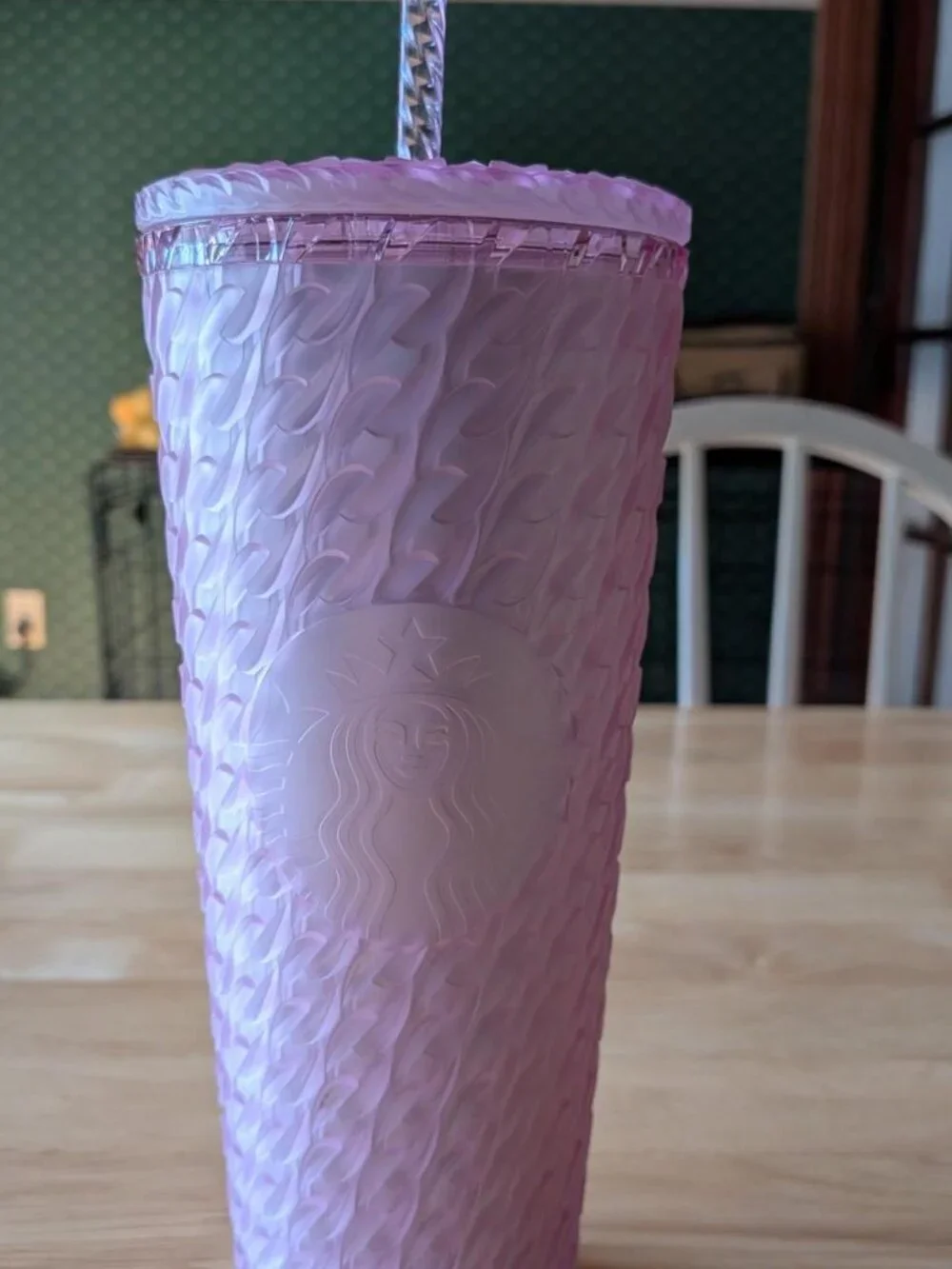 Pink Chain Link Starbucks 24oz Tumbler